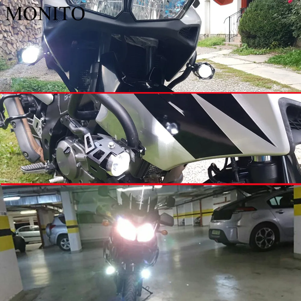 Už KTM 790 990 1050 1190 1290 Nuotykių Super Duke R/GT Motociklo Šviesos diodų (LED) Vairuotojo priekinis žibintas Priešrūkinis Žibintas Pagalbinė Lemputė 12v U5
