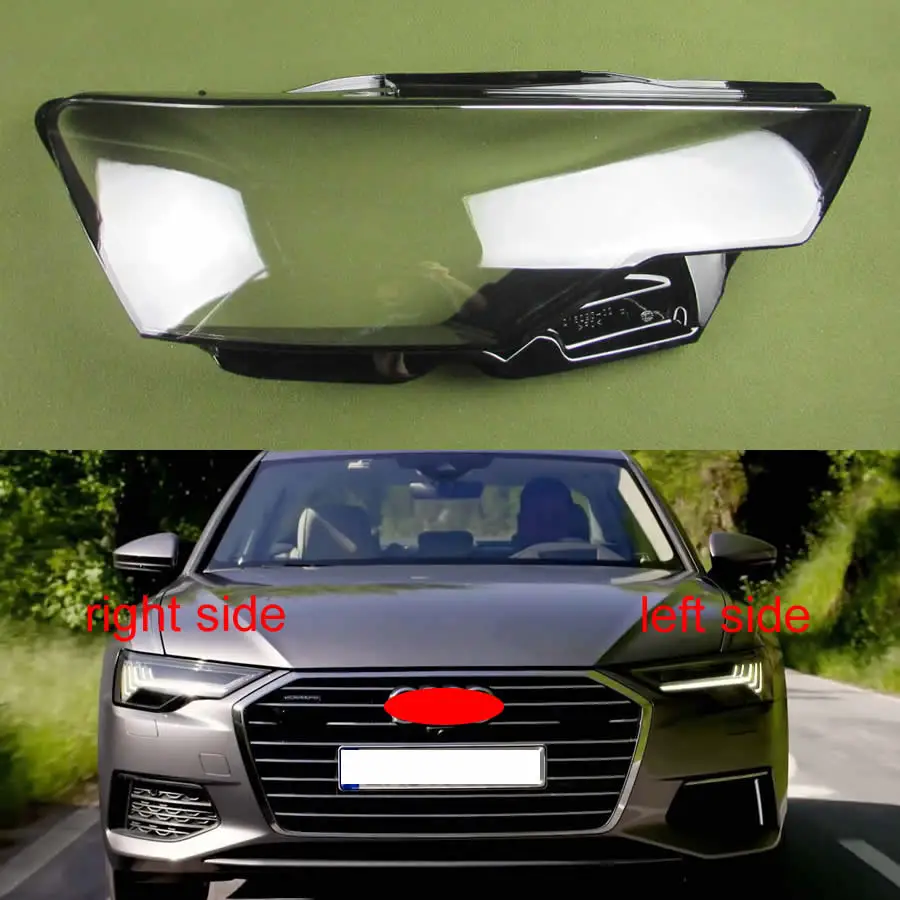 Audi A6 A6L C8 2019 2020 Žibintas Skaidrus, lempų gaubtų Lempos Atspalvis Žibinto Stiklas priekinis žibintas Korpuso Dangtelį Objektyvo