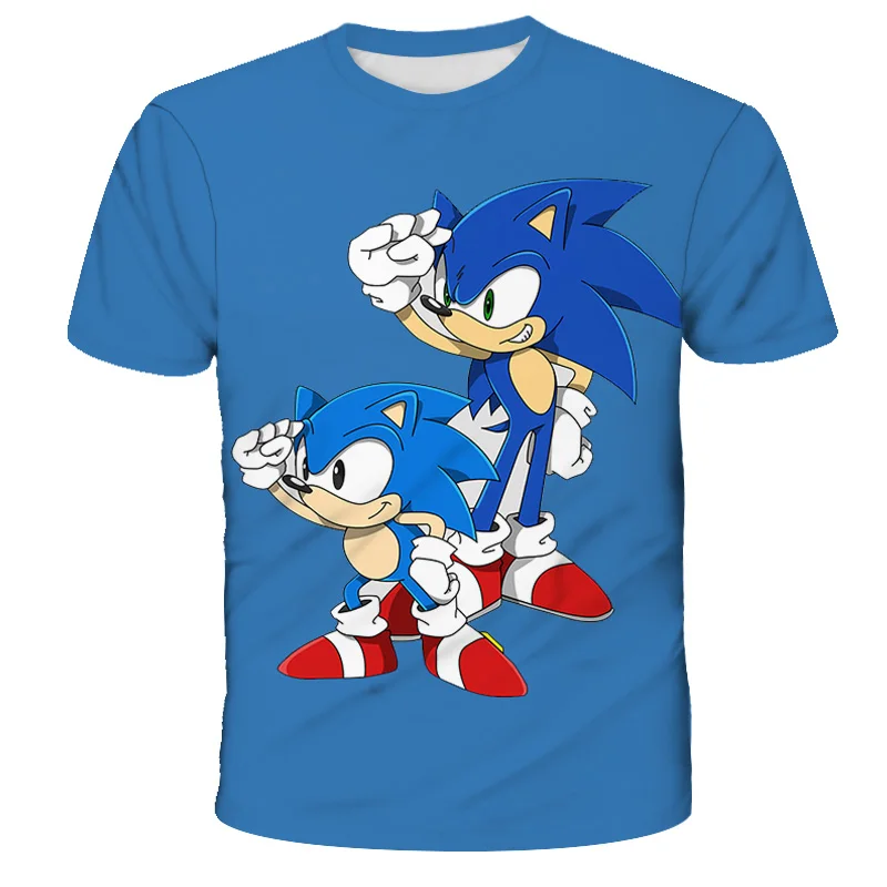 Naujas 3D Sonic Ežys T-Shirt Spausdinti Merginos Juokinga Drabužius Berniukų Kostiumai Vaikams 2020 Metų Vasaros Top Karšto Žaidimas Vaikams, Drabužiai Kūdikiams