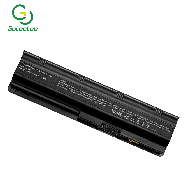 Golooloo 6 ląstelių laptopo Baterija HP 593553-001 CQ42 G62 CQ32 MU06 CQ43 CQ56 CQ62 CQ72 už PAVILION DM4 DV4 DV6 DV5 DV7 G4, G6