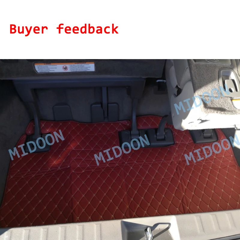 MIDOON Automobilio bagažo skyriaus kilimėlis Toyota Sienna 2011 2012 2013 2016 linijinių krovinių kilimų interjero aksesuarų dangtis