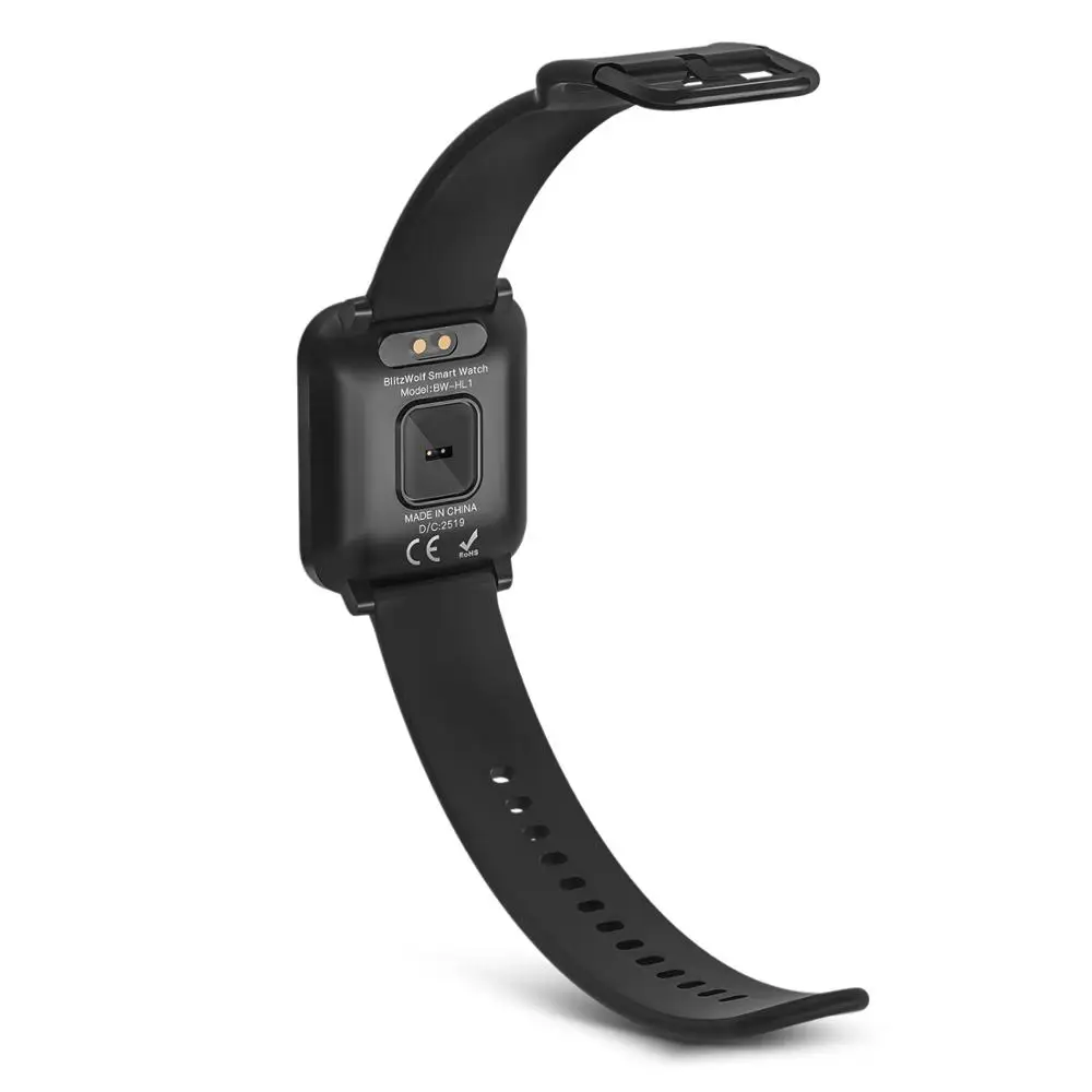 BlitzWolf BW-HL1 1.3' IPS Smart Watch 8 Sporto Režimas IP68 Kelių kalbų Ekranas HR Kraujo Spaudimas 15Days Laukimo Fitness Tracker
