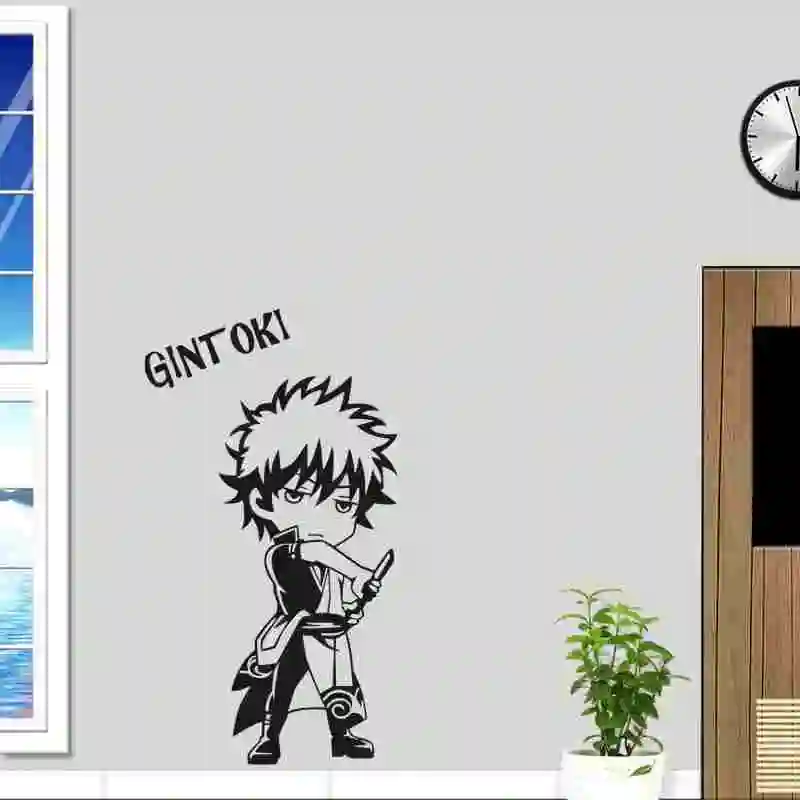 Pegatina GINTAMA Gintoki Lipdukas Anime ir Animacinių filmų Automobilio Lipdukas Lipdukas Vinilo Sienos Lipdukai Dekoro Namų Puošybai