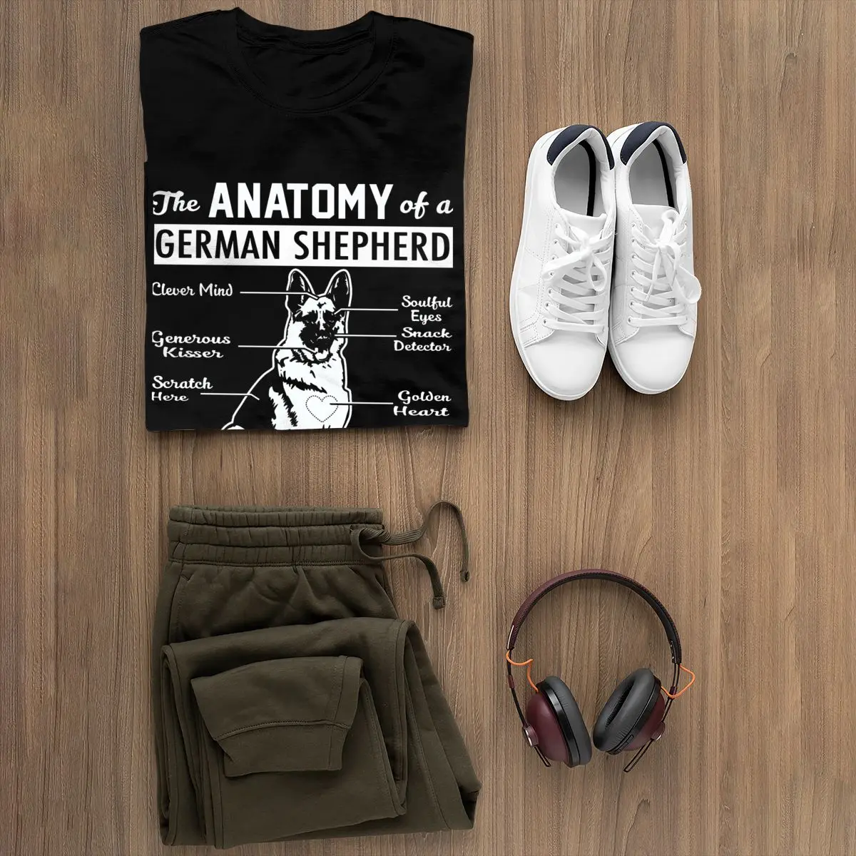 Vokiečių Aviganis T-Shirt Anatomija Marškinėliai Gatvės Mados trumpomis Rankovėmis Moterims marškinėlius, O Kaklo Ponios Tee Marškinėliai