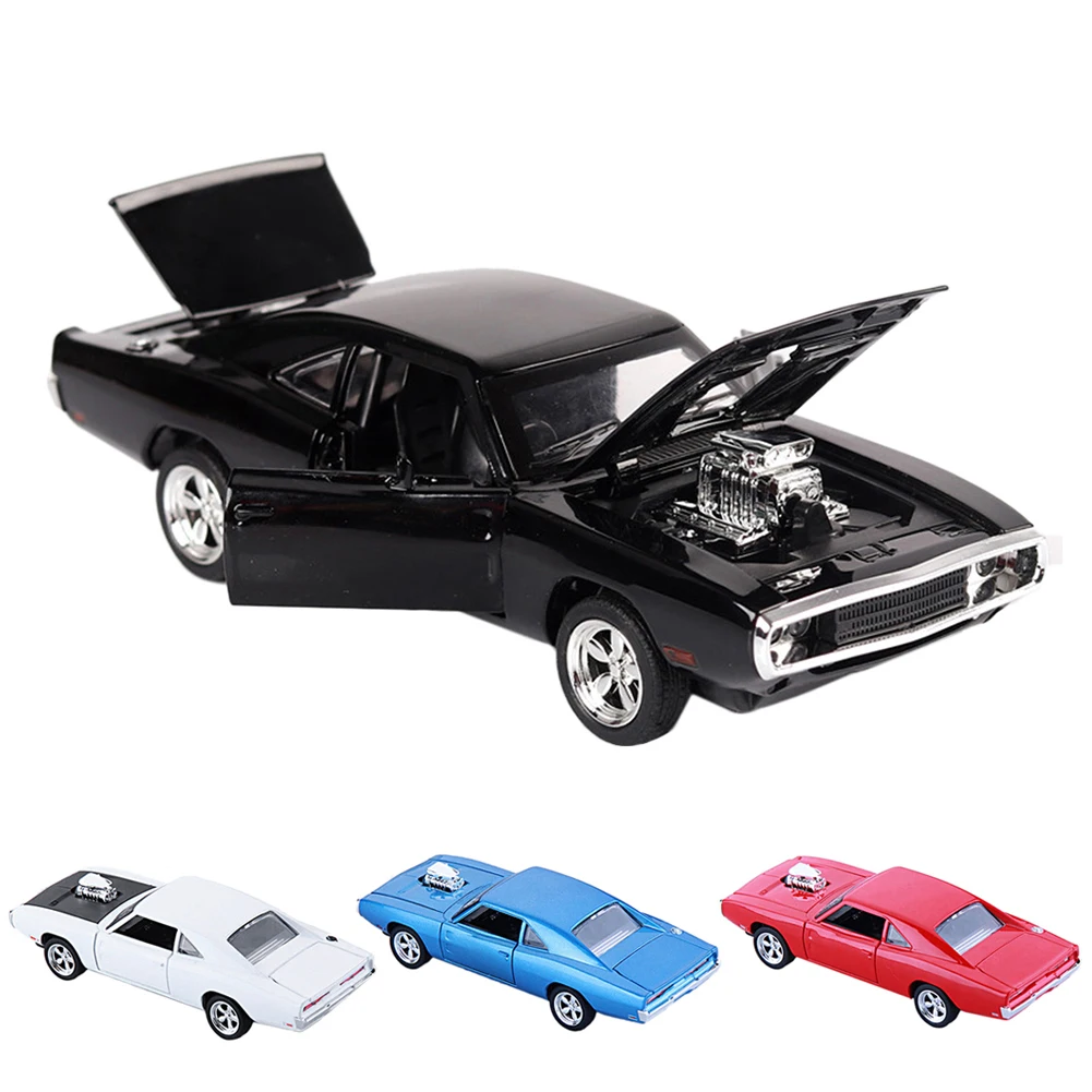Karšto 1:32 automobilinis Įkroviklis Diecast Metal Modelio Automobilių Garso ir Šviesos Pull-back Transporto priemonės Žaislas berniukas vaikus ir vaikai dovana, 4 spalvos