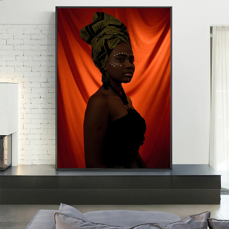 Afrikos Moterys Naftos Paveikslų Spausdinimas ant Drobės Portretas Afrikos Sienos Meno Spaudiniai, Plakatų ir grafikos Paveikslai Tapyba Nuotraukos