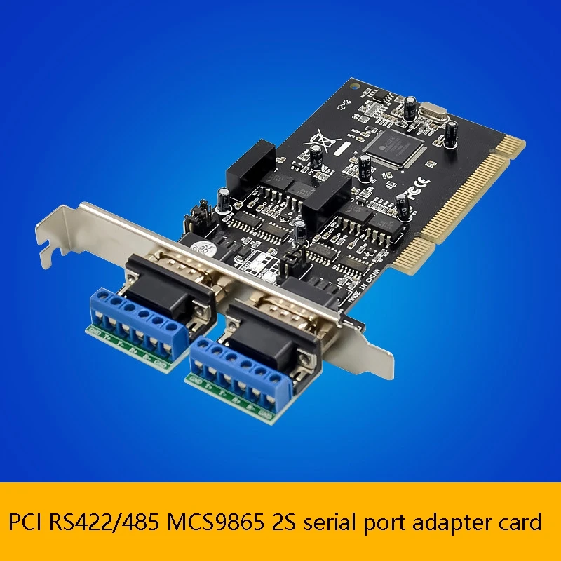 Top PCI, kad RS422 RS485 Konverteris Adapterio plokštę PCI 2 Uoste, RS485 / RS422, Serijos Kortelę MCS9865 Chipset Rs-485, Rs-422