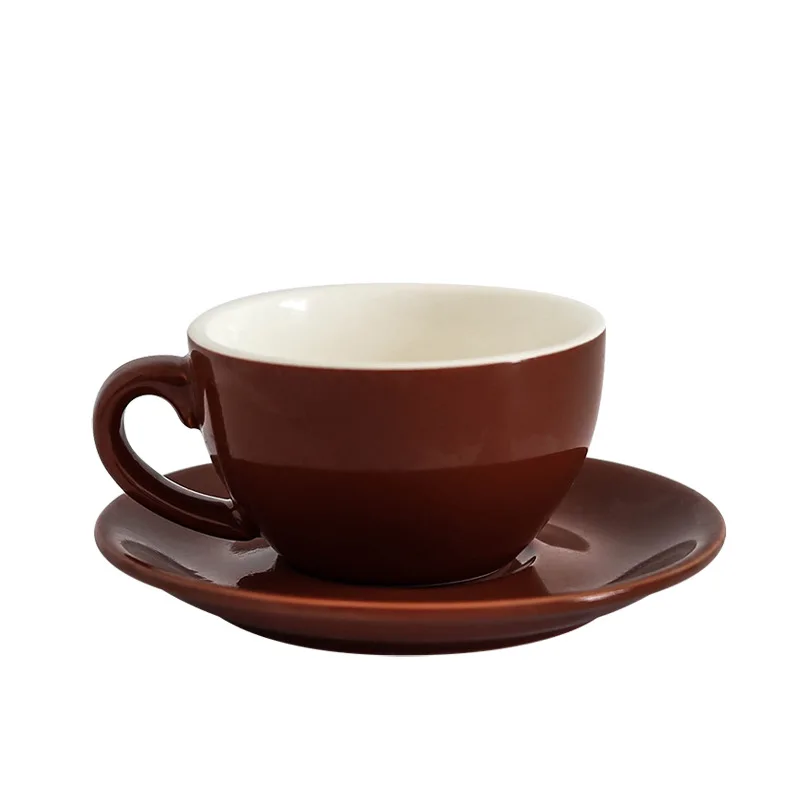 300 ml spalvinga storio kūno naujų kaulų kinija cappuccino puodelius ir lėkštutes ,keraminės kavos puodelio lėkštė