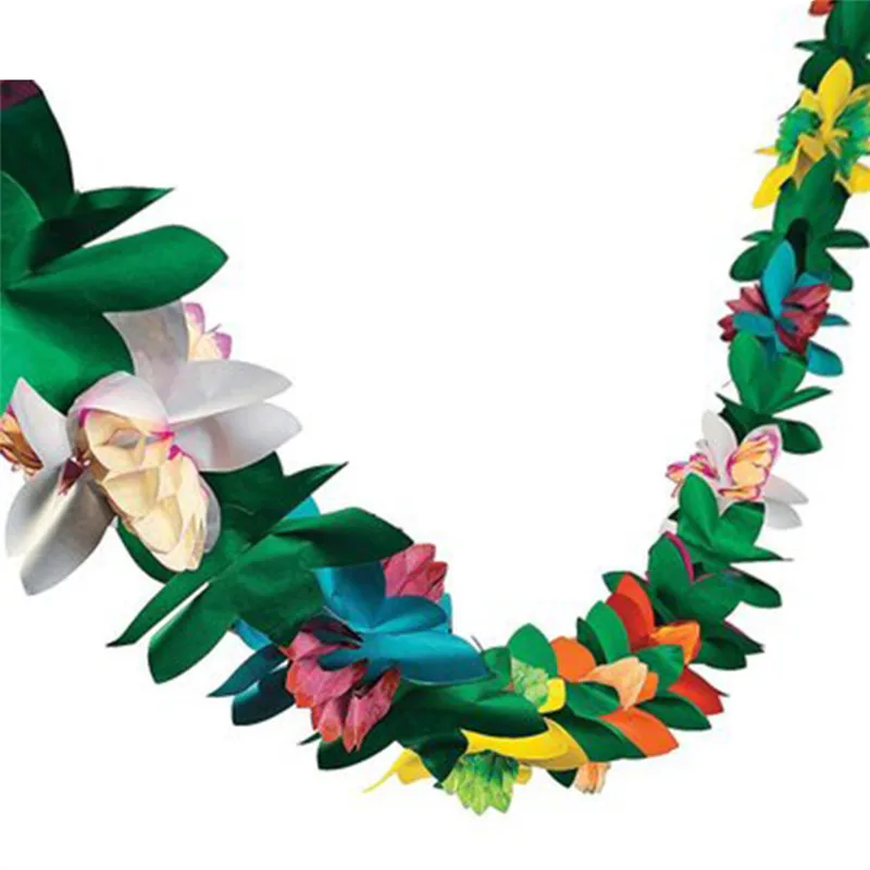 Naujas 3M Havajai Festivalis Spalvingų Audinių Girlianda Reklama Kokoso Lapų Starta Girliandą Apdailos Havajų Šalies Prekių