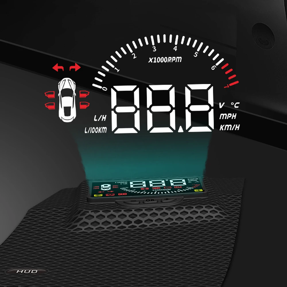 HUD Auto Automobilis Head Up Display priekinio Stiklo, Stiklo Projektorius Apsaugos Signalizacijos greičio viršijimo APS / min Įtampa Toyota Corolla E210 2019 2020