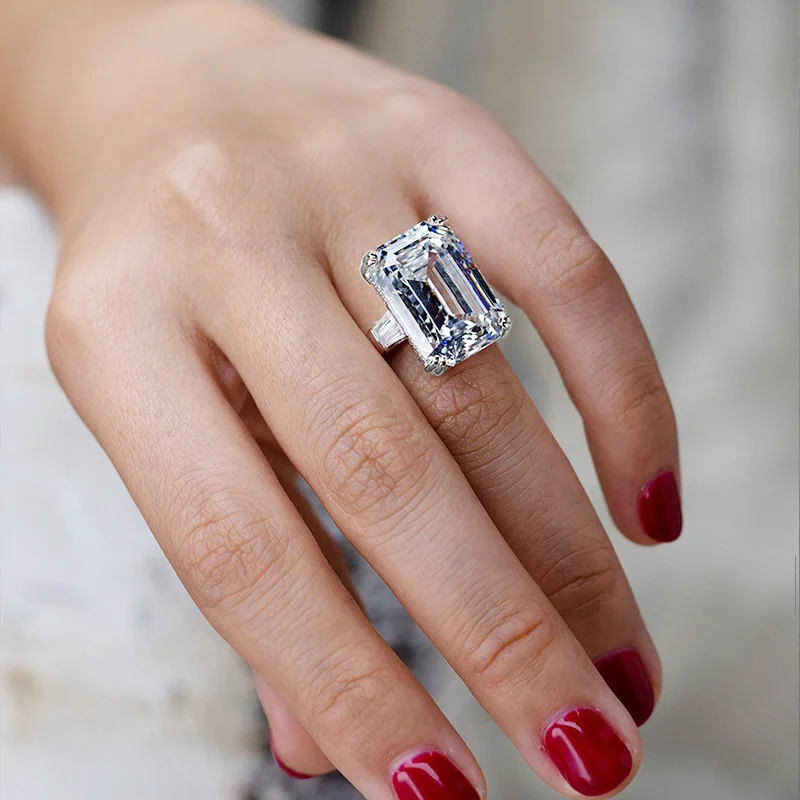 2021 naujas prabangus princesė 925 sterlingas sidabro vestuvinis žiedas moterims 