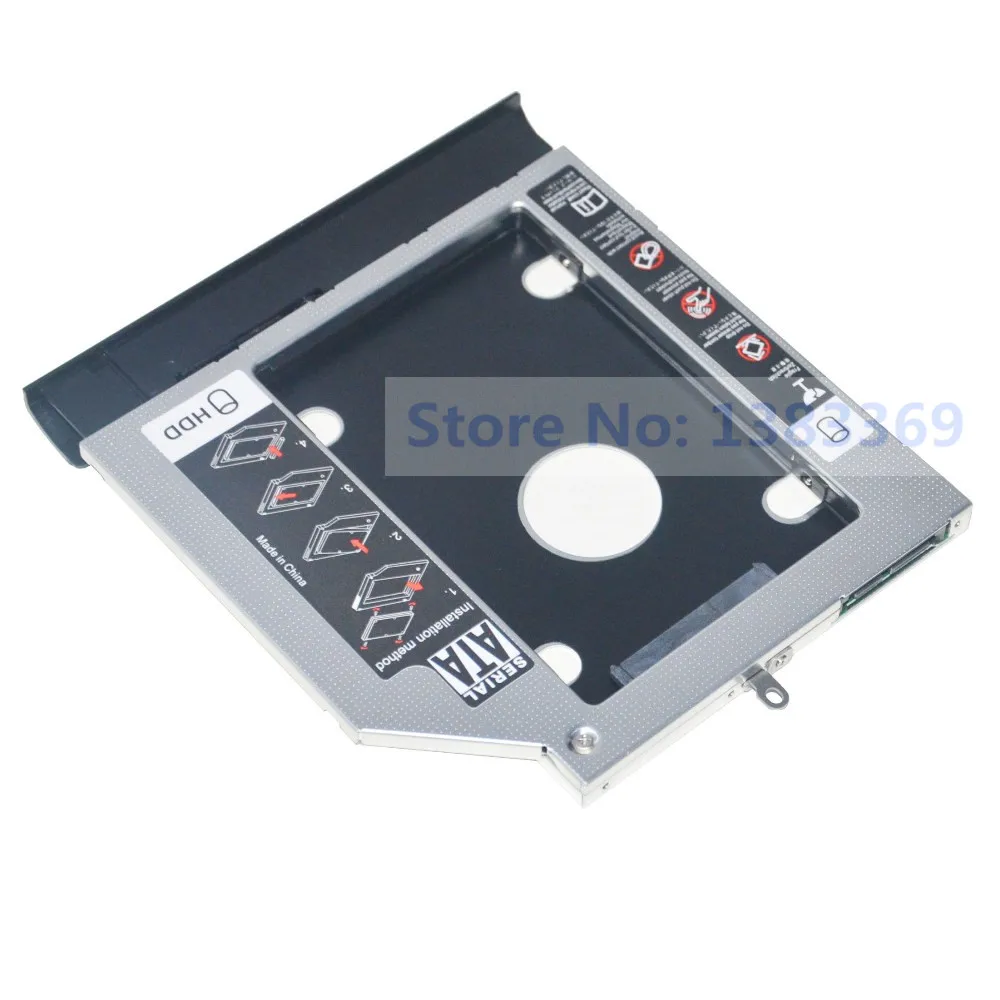 SATA 2-asis Kietasis Diskas SSD HDD Modulis Caddy Adapteris, skirtas Lenovo Ideapad 110-15ISK 110-15IKB TianYi 310-15 Su Bezel ir Laikiklis