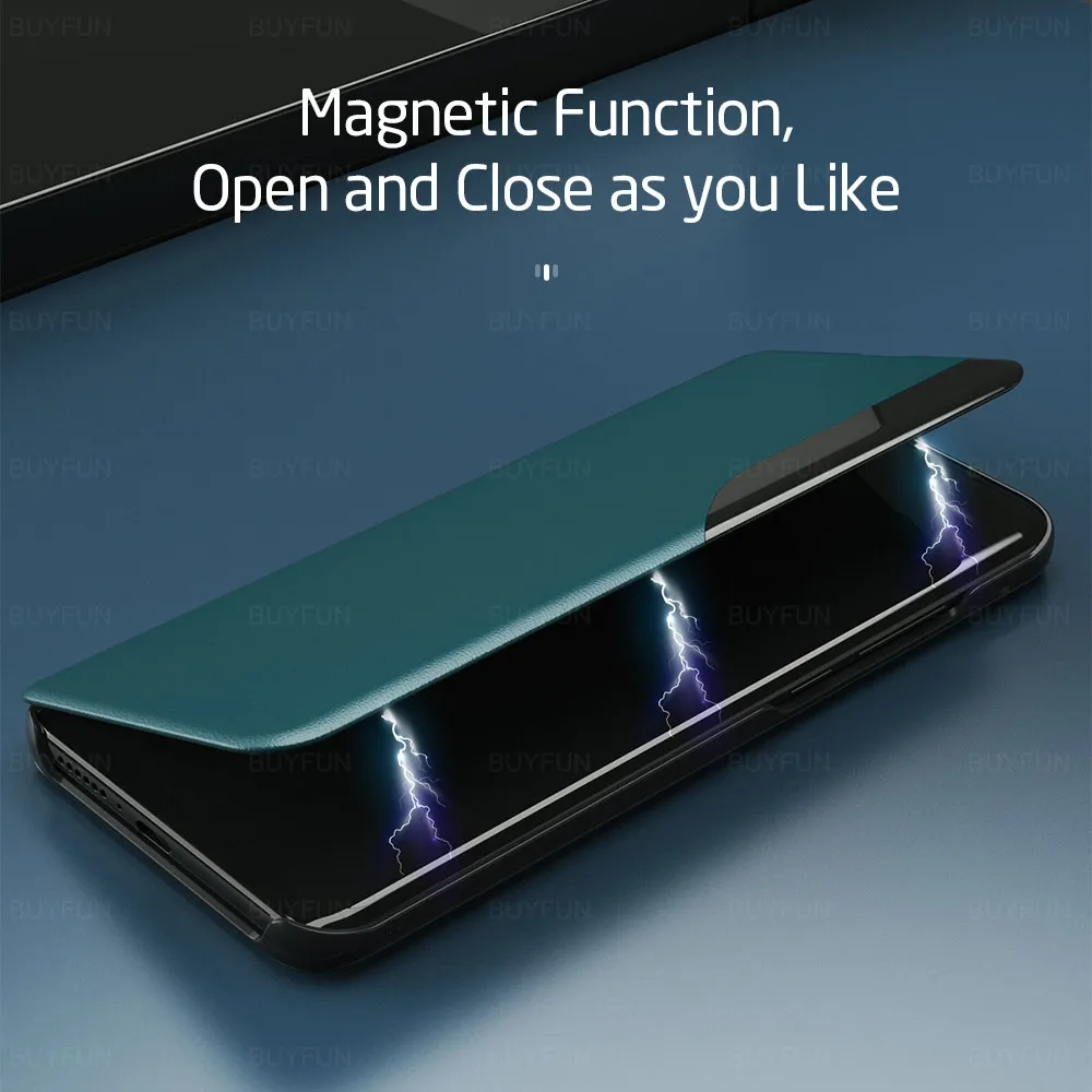 Originalus Prabangus Odinis Smart View Window Flip Case For Xiaomi Redmi Pastaba 9s Note9 9 Pro 8t Max 8 Pro 