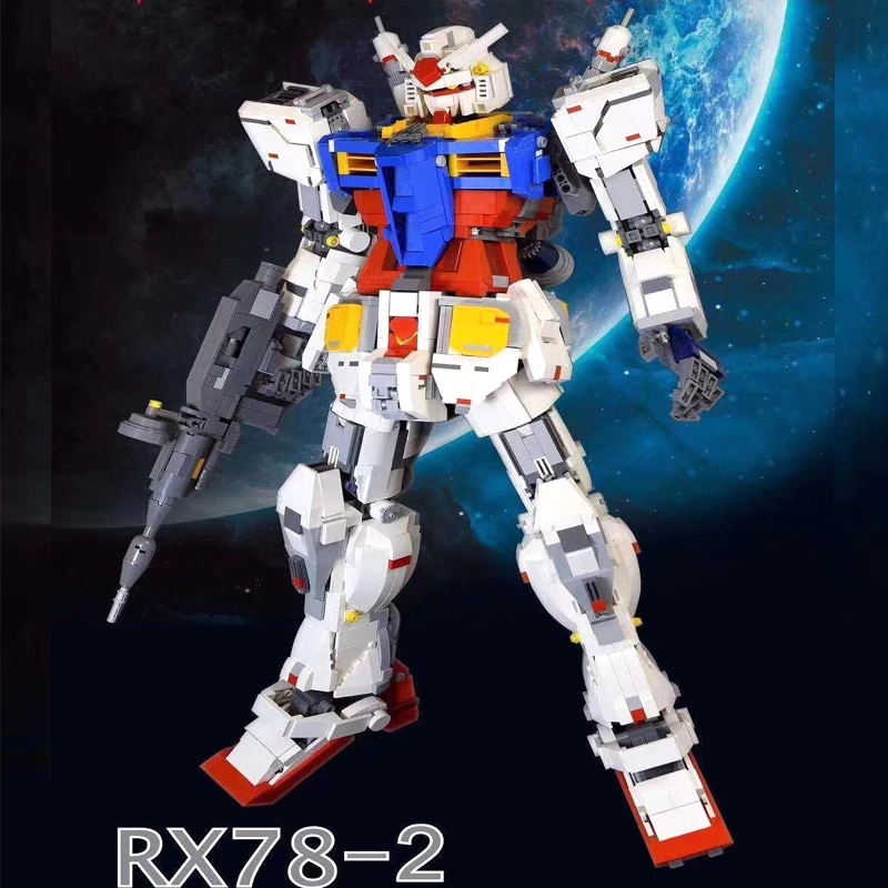 Fiksavimo RX-78-2 Japonų Anime ir Animacinių filmų KILMĖS Veiksmų Skaičiai GUNDAM RX-78-2 Blokai Žaislai Vaikams Dovanos Užraktas