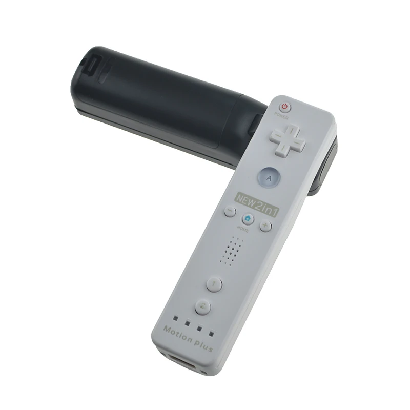 Įvairių Spalvų 2 in 1 Belaidis Žaidimų valdymo pultelį su Motion Plus Adaptar Nintendo Wii Valdiklio kreiptuką