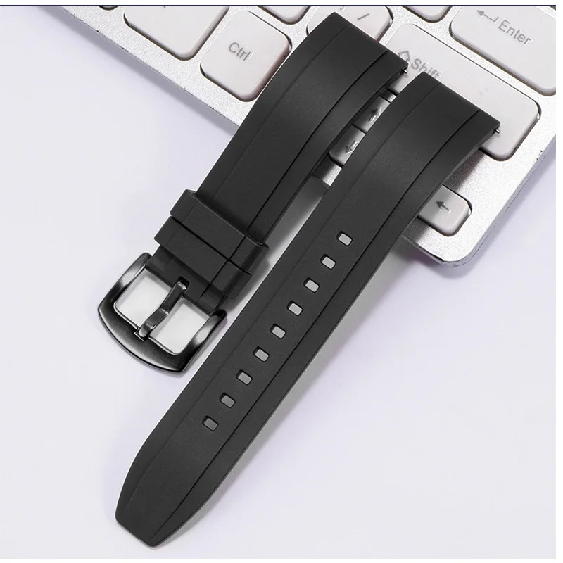 20mm 22mm 24mm Gumos Watchband Greitai Spaudai Silikono dirželis galaxy žiūrėti 3 45mm 41mm už Amazfit Huawei GT 2 Garbę