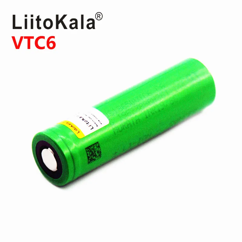 Karšto Liitokala VTC6 3.7 V 3000mAh 18650 Li-ion Baterija 30A biudžeto Įvykdymo patvirtinimo US18650VTC6 Įrankiai, e-cigarete, baterijos