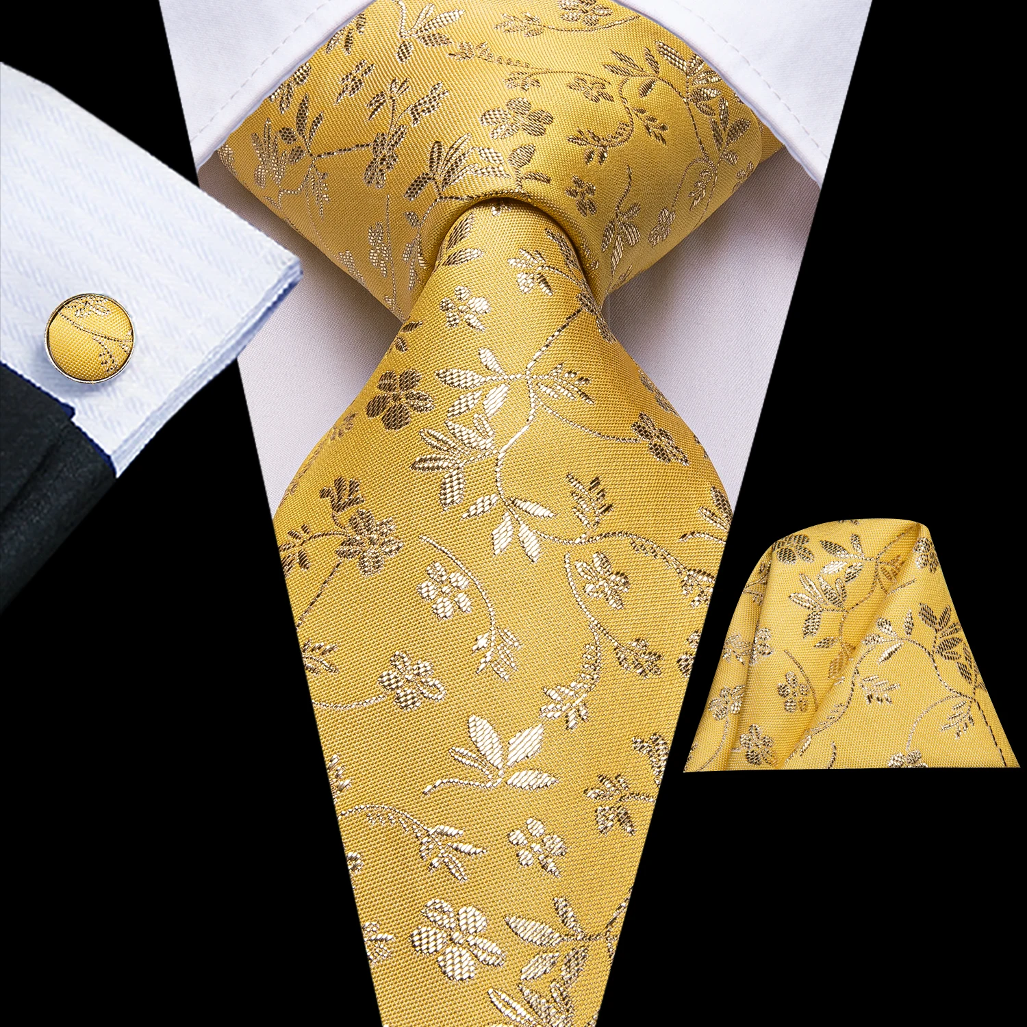 Hi-Tie 2020 Mėlyna Gėlių Mens Kaklaraištis 8,5 cm Šilko Vestuvių Kaklaraištis Vyrams Dizaino Hanky Cufflink Kokybės Vyrai Kaklaraištis Nustatyti Dropshipping