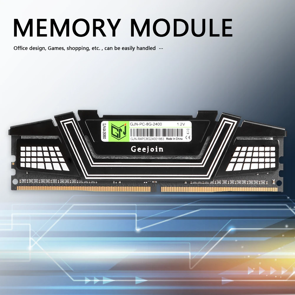 ALLOYSEED 2400MHz DDR4 RAM 8GB 16GB Didelės Spartos Darbalaukio Atminties 1.2 V 288Pin Radiatorių Atminties Mikroschemą PC