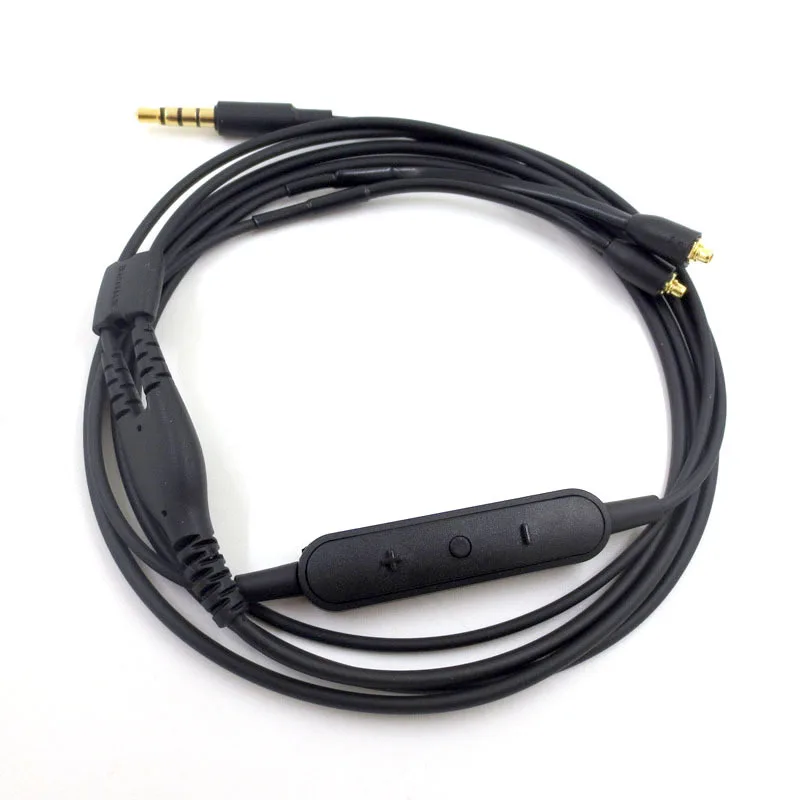 MMCX kabelis Shure RMCE-UNI SE215 SE535 SE848 Ausinių versija MMCX sąsaja ausines su Mic skambučių Suderinama su 