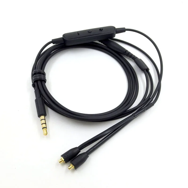 MMCX kabelis Shure RMCE-UNI SE215 SE535 SE848 Ausinių versija MMCX sąsaja ausines su Mic skambučių Suderinama su 