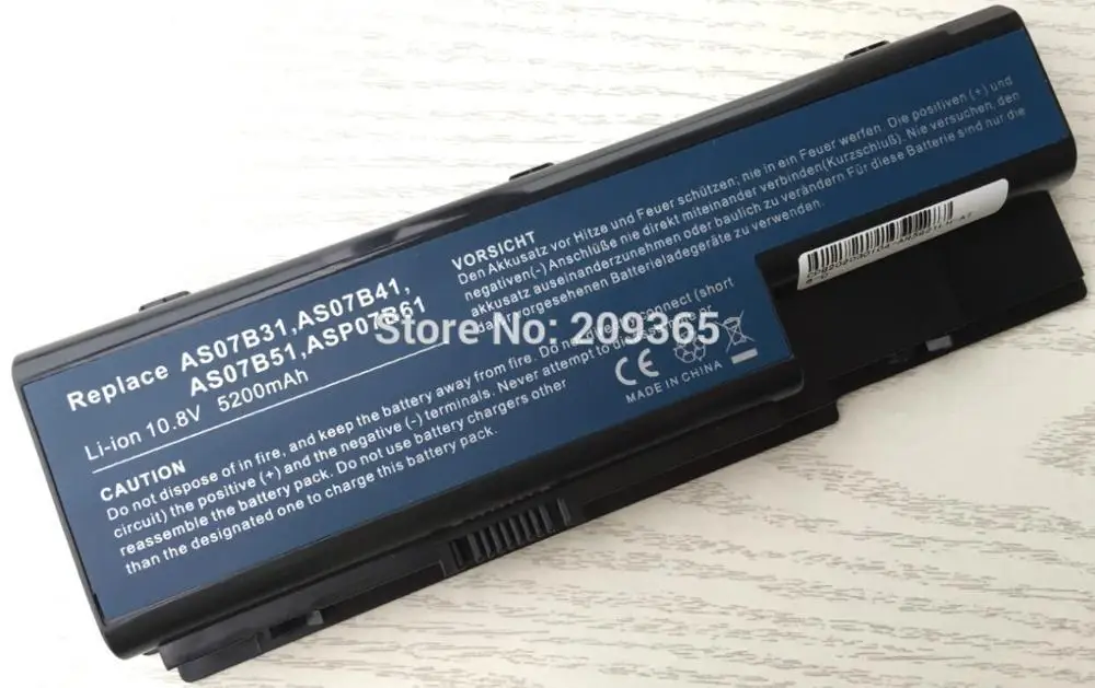 HSW Ypatingą kainą nešiojamas baterija Acer Aspire AS07B31 AS07B32 AS07B41 AS07B42 AS07B51 AS07B7 greitas pristatymas