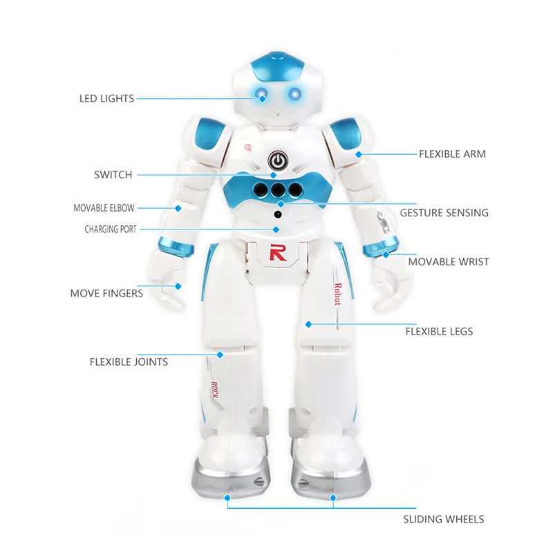 Multi-funkcija Pažangi Programuojamas Robotas Vaikai Spindulių Nuotolinio Valdymo Robotas Žaislas Šokių, Dainavimo Patvarumo Žaislai, Vaikų Dovanų