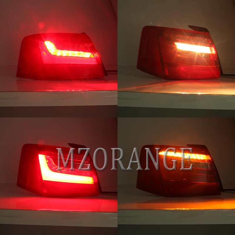 MZORANGE Led Galiniai Lengvųjų Audi A6 C7 2013-2016 M. Raudonas Išorinis Vidinis LH, RH užpakalinis žibintas Posūkio Signalo Įspėjimo lemputės Automobilių Surinkimo