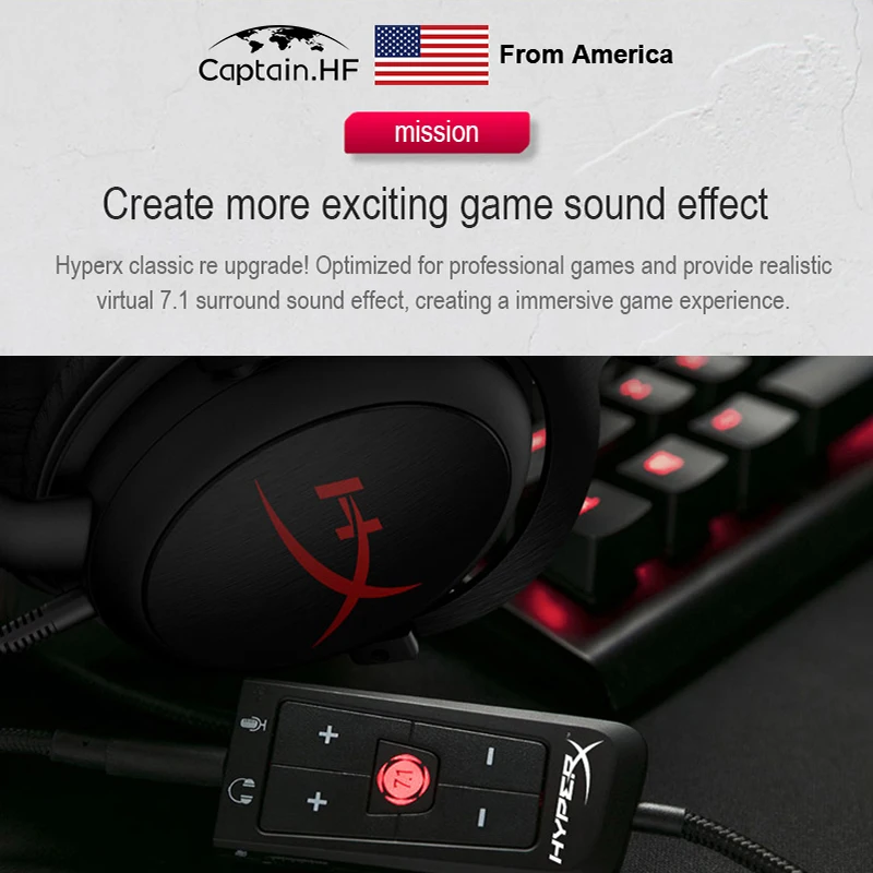 JAV Kapitonas PRO Hyper X Debesis Core Gaming Ausines, PC, Nešiojamieji kompiuteriai, Vaizdo Žaidimų Konsolės, Ausinių, už Kibersport Žaidėjai