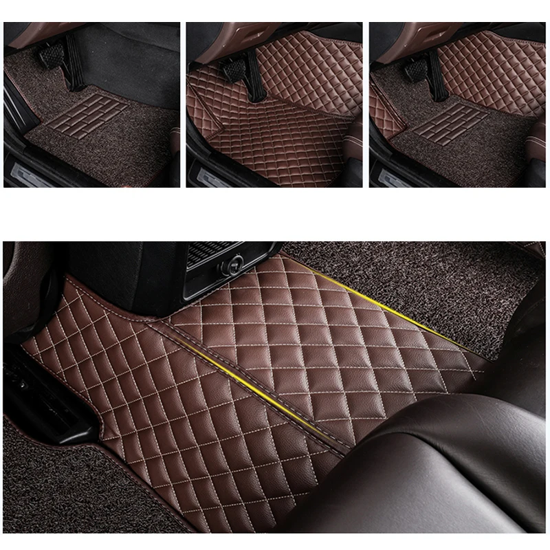 Custom Dvigubo sluoksnio automobilio grindų kilimėliai Infiniti FX35 Q50 Q60 Q70L QX50 QX56 QX60 QX70 QX80 visų modelių automobilių kilimėliai 5seat
