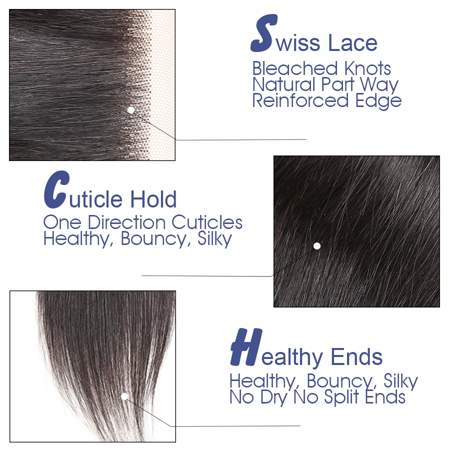 Satai Tiesūs Plaukai, 4x4 / 5x5 / 6x6 Nėrinių Uždarymo Nemokamas Dalis Žmogaus Plaukų Vidurinė Dalis 8-20 colių Natūralių Spalvų Remy Plaukų