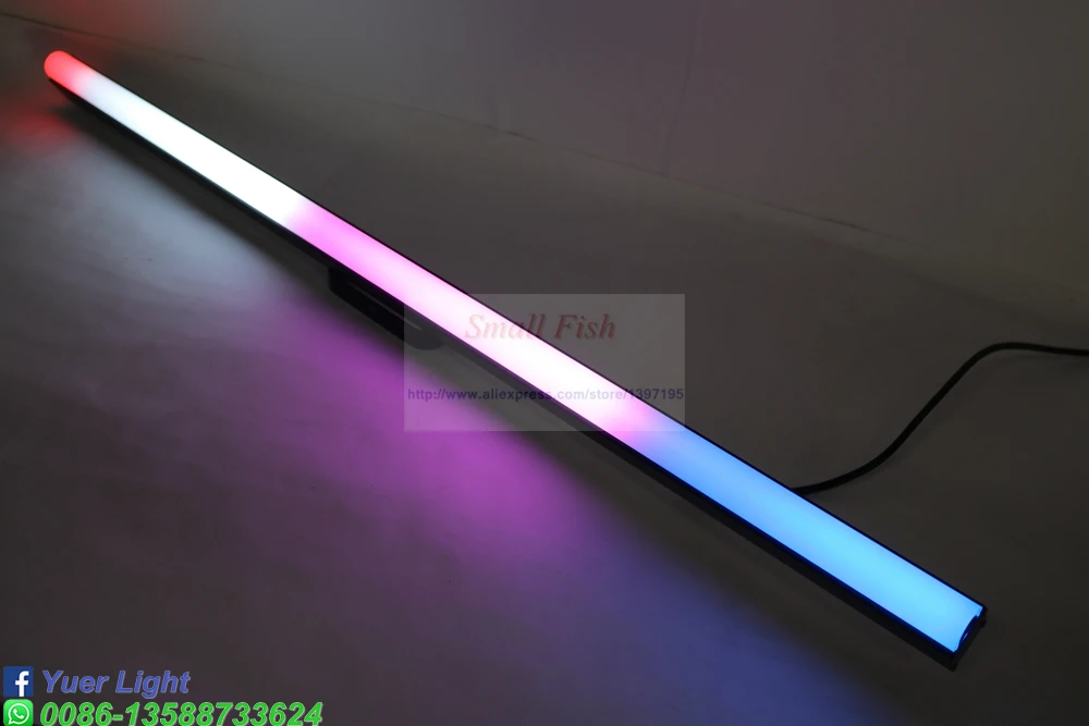 NAUJAS Su Valdiklis RGB Siena Plovimo 40Pcs LED Balta Apskrito Pikselių Objektyvo vamzdis Dmx Baras Šviesos atskirų Valdymo Pikselių Etape Dj Baras
