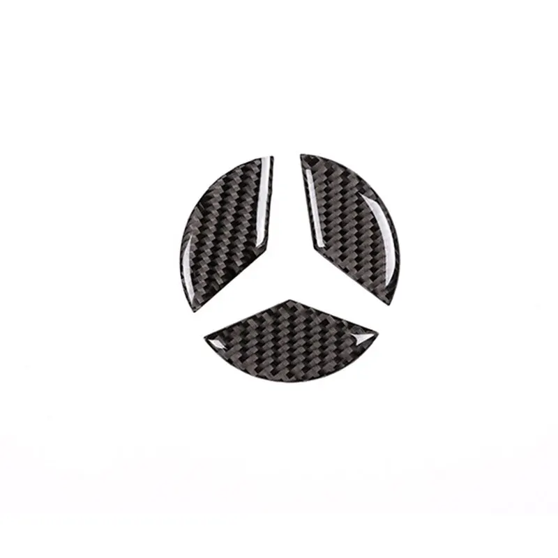Mercedes Benz C Klasės W205 2016-2019 Nekilnojamojo Anglies Pluošto Galiniai Durų Logotipą, Lipdukai Automobilio Vidaus Priedai