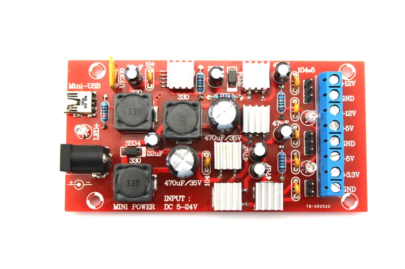 USB Padidinti DC 5-24V 19V dual power +12V,-12V +5V -5V +3.3 V, Linijinis Reguliatoriaus Modulis DDS Funkcija Signalo Generatoriaus Modulis
