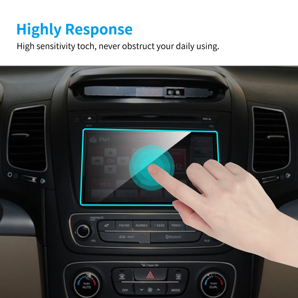 Automobilių GPS Navigacijos Ekrano apsaugos Kia Sorento Automobilių Interjero HD Aiškiai Žiniasklaidos Jutiklinis LCD Grūdinto Stiklo Plėvelė Automobilių Reikmenys