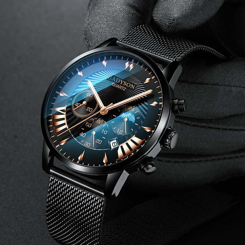 2021 Vyrų laikrodis su Nerūdijančio Plieno Tinklelio, Dirželis Odinis Top Brand Prabangių Sportinių Mašinos Kvarco Žiūrėti Vyrų Relogio Masculino