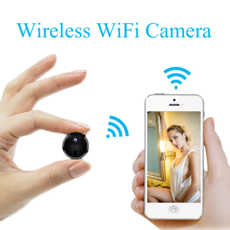 Mini Wi-fi IP Kamera HD 1080P Infraraudonųjų spindulių Naktinio Matymo Mikro Tinklo Kameros Mokestis, O Įrašymo Vaizdo Įrašymo Balso Automobilių DV