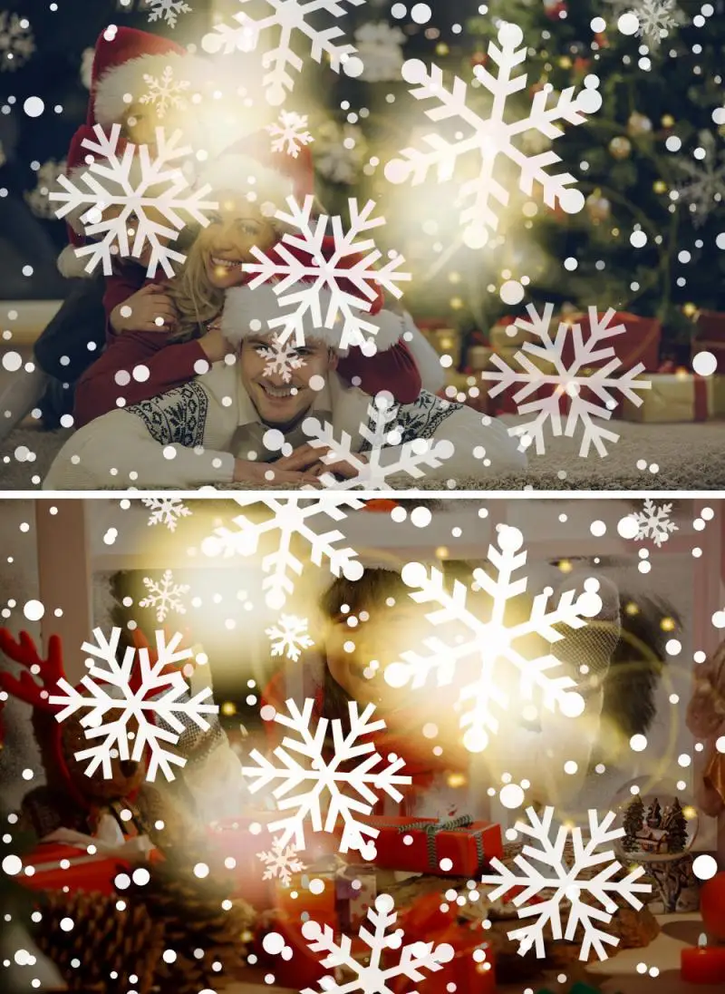 Kalėdų Žiburiai, Lauko Pūga Snaigės Tikslumo Šviesos, Neapibrėžtų Projekcija Šviesos Kalėdų Dekoro Šviesos Naujųjų Metų Kalėdų