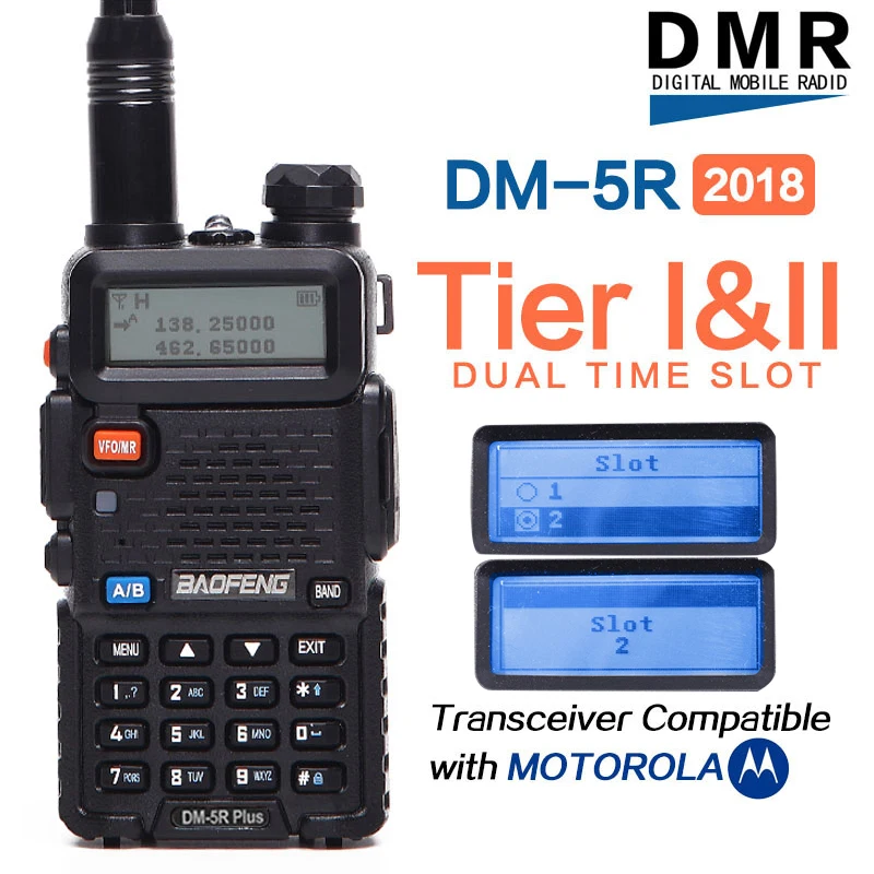 2020 Baofeng DM-5R PLIUS TierI TierII Skaitmeninis Walkie Talkie dvikrypčio radijo ryšio VHF/UHF Dvigubos Juostos radijo Retransliavimo Atnaujintas iš DM5R tier2