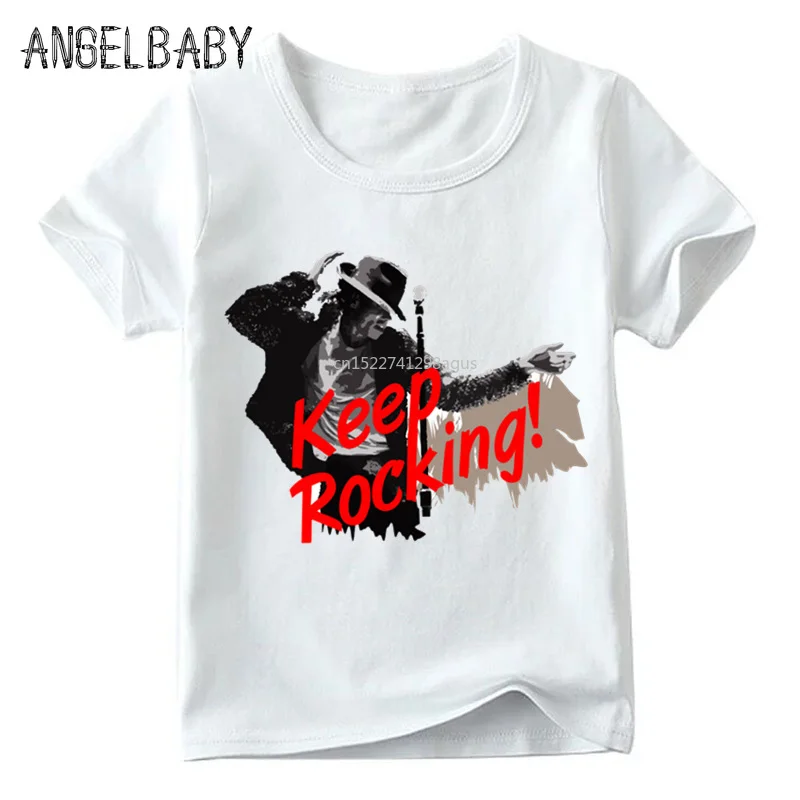 Vaikai Michael Jackson marškinėliai Kūdikių Berniukų/Mergaičių Rock N Roll Star 