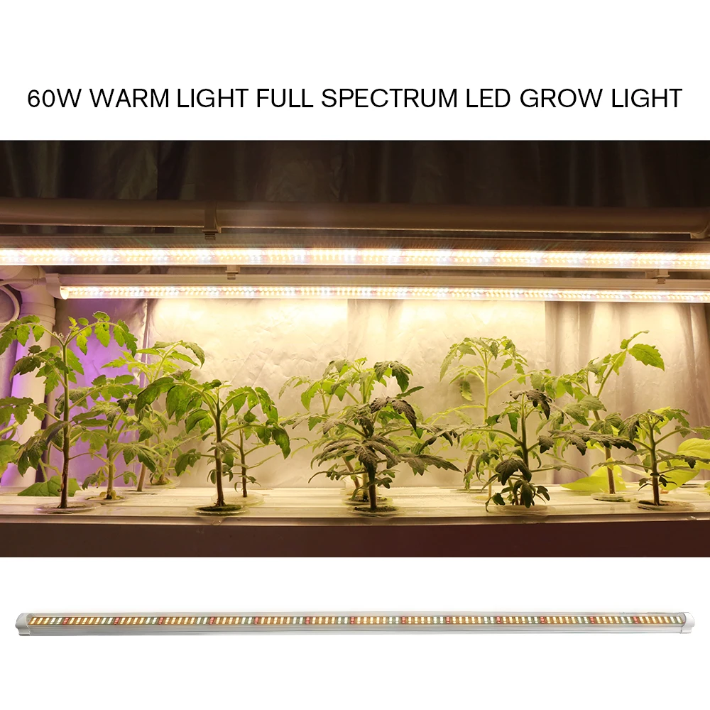 20pcs/daug 120cm T8 LED Vamzdžių Augti Žiburiai Baras Visą Spektrą Fitosanitarijos, Augalų auginimo Lempos hydroponics vegs sodinukai šiltnamio efektą sukeliančių