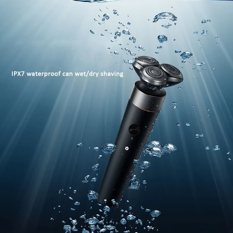 MSN 3D Elektrinį skustuvą, vyriškų Skustuvų Barzda Žoliapjovės Skustuvas IPX7 atsparus Vandeniui Wet & Dry Dvejopo Naudojimo Smart 