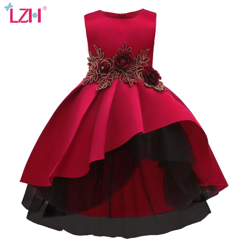 LZH 2020 Naujų Mergaičių Suknelės Ju Siūlų Princesė Suknelė, Mados, Vaikų Kalėdų Dress Gimtadienio, Vestuvių Suknelė 3-10 Metų