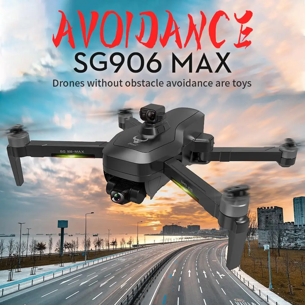 Zlrc Sg906 Pro 3 Max Gps 5G Wifi Fpv 4k Hd Kamera, 3-ašis Eis Anti-shake Gimbal Kliūčių Išvengimo, Sulankstomas RC Drone Quadcopter