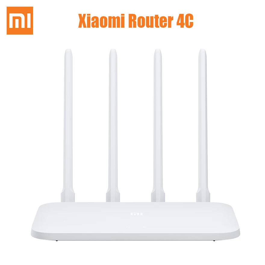 Xiaomi Mi Wifi Router 4C Wifi, 64 RAM, 802.11 b/g/n 2.4 G 300Mbps 4 Antenos Smart APP Kontrolės belaidžio namų biuro pakeisti maršrutizatoriaus