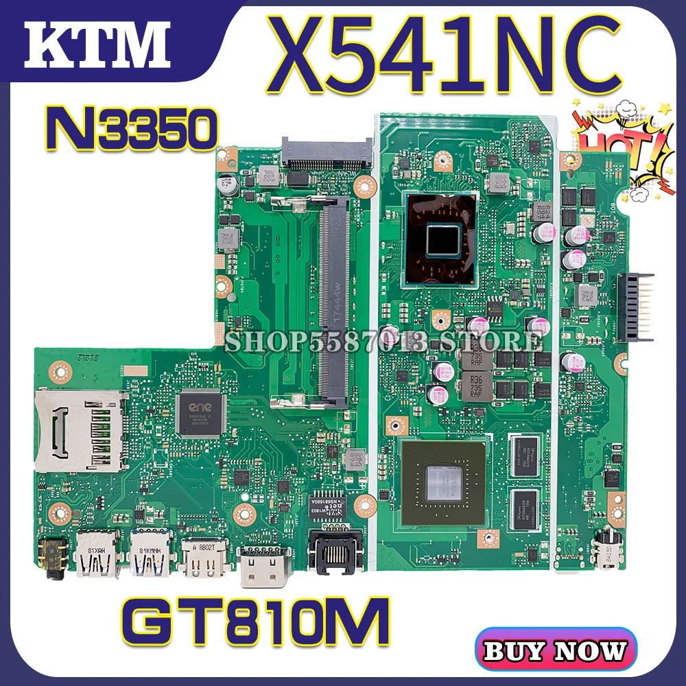 X541N už ASUS X541NC A541N R541N F541N A541NC nešiojamojo kompiuterio motininės plokštės bandymo GERAI N3350 cpu GT810M