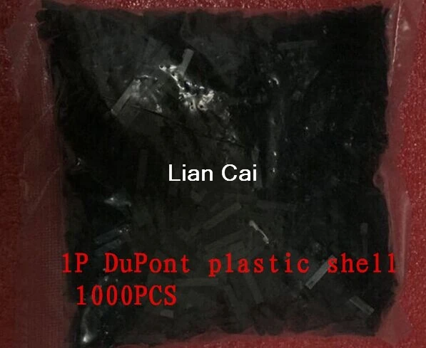 1000PCS/DAUG 1P Dupont Jumper Viela Būsto Moterų Pin Jungtis DuPont plastiko lukštais 2.54 mm Žingsnio