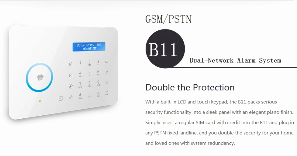 Chuango B11 Signalas, LCD Ekranas, GSM apsaugos Sistemos, Namo Apsaugos Signalizacija Saulės Strobe Flash Sirena