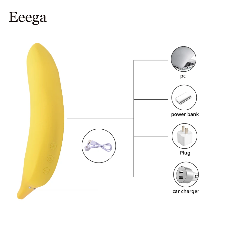 Dildo Bananų Klitorio Vibratorius Sekso Žaislai Moterims, USB Įkrovimo Massager G Spot Pūlingas Vaginos Stimuliatorius Suaugusiųjų Sekso Žaislai