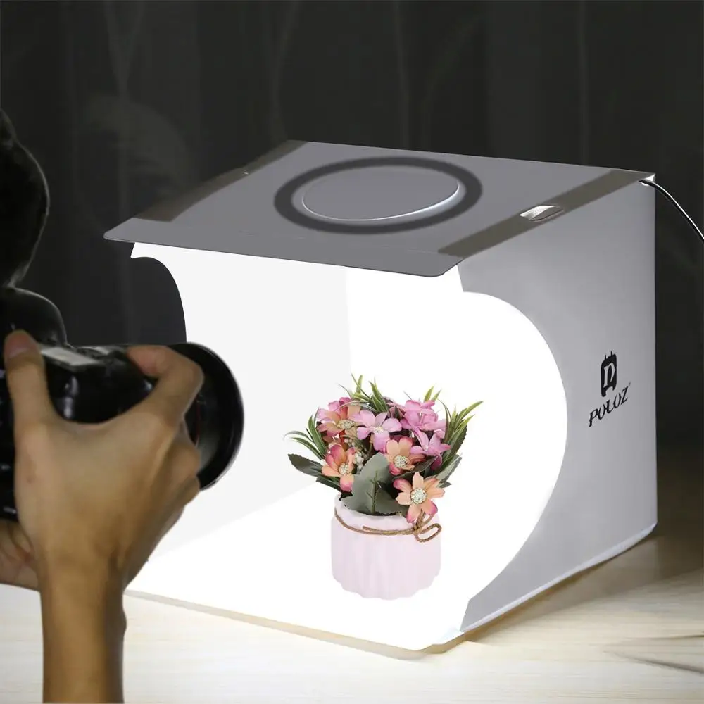 MAMEN Softbox šviesdėžės Fotografijos Studijoje Mini Žiedas Šviesos diodų (Led) Apšvietimo Foto Kambarys Box Vaizdo Fotografavimo Palapinė Box Rinkinio 6 Backgrops
